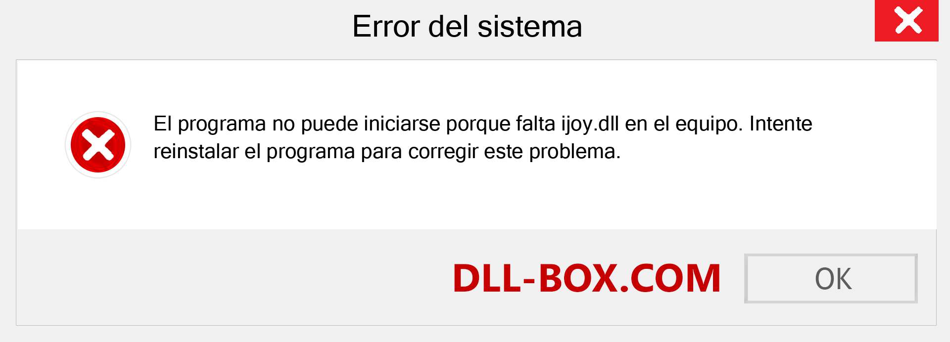 ¿Falta el archivo ijoy.dll ?. Descargar para Windows 7, 8, 10 - Corregir ijoy dll Missing Error en Windows, fotos, imágenes